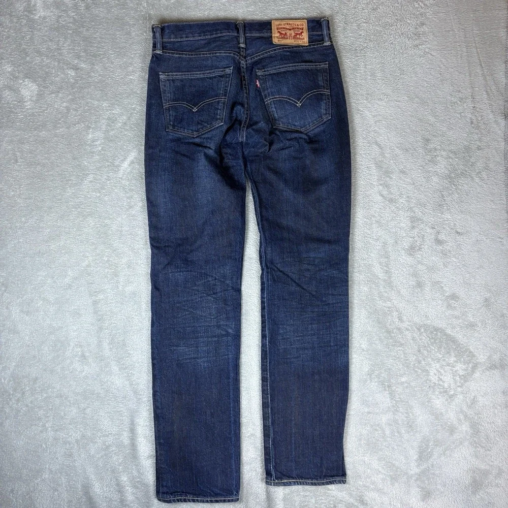 Levi's 511 Jeans Men's 31x32 (Fits 32x32)‎ Medium Blue Slim Stretch Denim